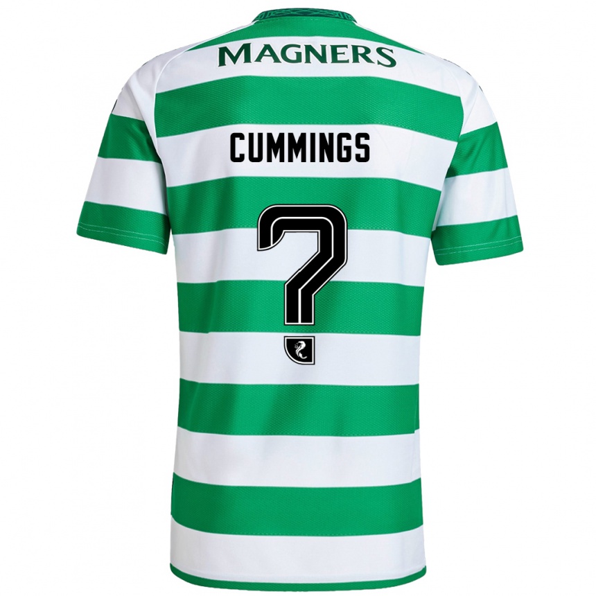 Niño Fútbol Camiseta Daniel Cummings #0 Verde Blanco 1ª Equipación 2024/25 Argentina