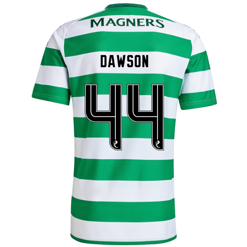 Niño Fútbol Camiseta Joey Dawson #44 Verde Blanco 1ª Equipación 2024/25 Argentina