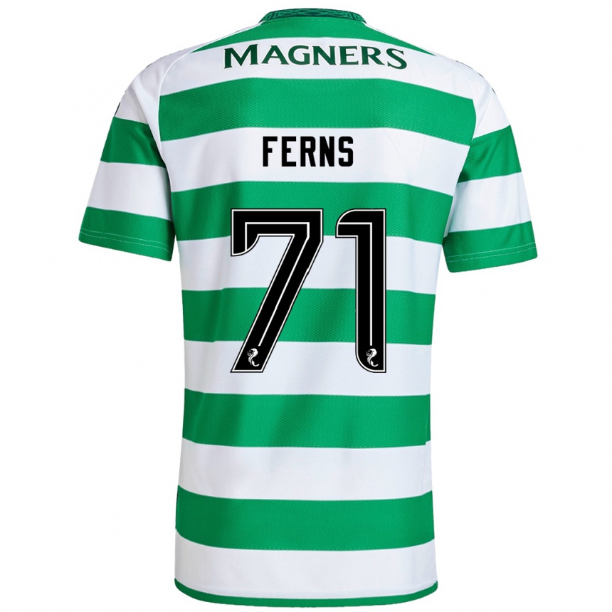 Niño Fútbol Camiseta Abbie Ferns #71 Verde Blanco 1ª Equipación 2024/25 Argentina