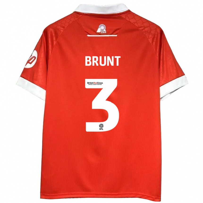 Niño Fútbol Camiseta Lewis Brunt #3 Rojo Blanco 1ª Equipación 2024/25 Argentina