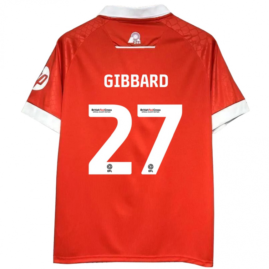 Niño Fútbol Camiseta Mari Gibbard #27 Rojo Blanco 1ª Equipación 2024/25 Argentina