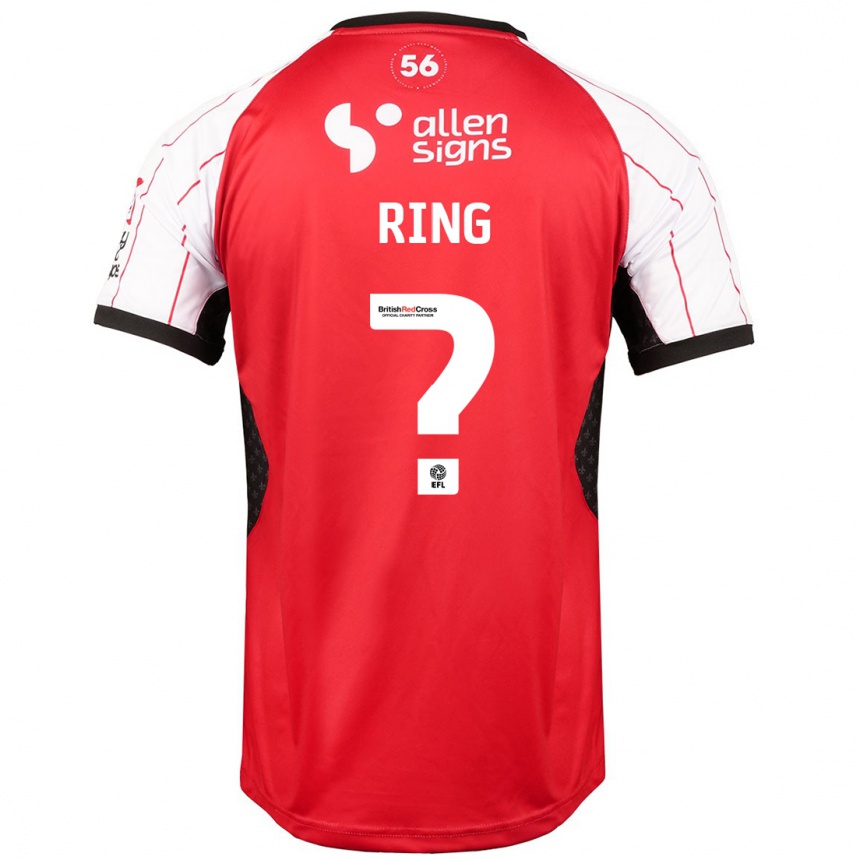 Niño Fútbol Camiseta Erik Ring #0 Blanco 1ª Equipación 2024/25 Argentina