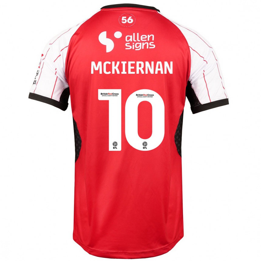 Niño Fútbol Camiseta Jj Mckiernan #10 Blanco 1ª Equipación 2024/25 Argentina