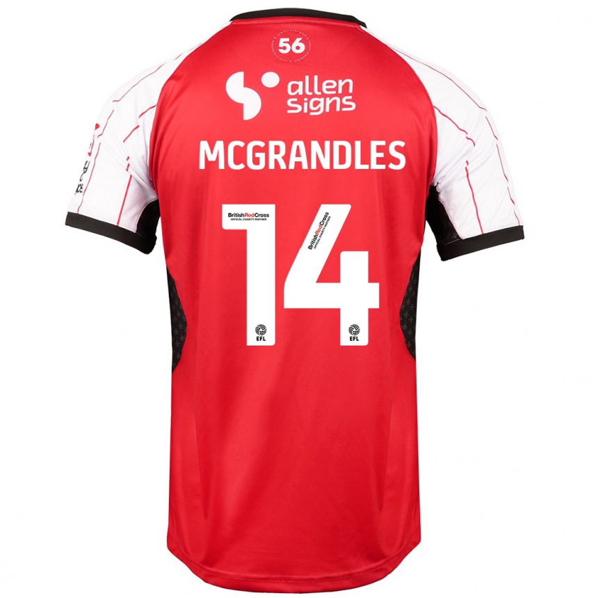 Niño Fútbol Camiseta Conor Mcgrandles #14 Blanco 1ª Equipación 2024/25 Argentina