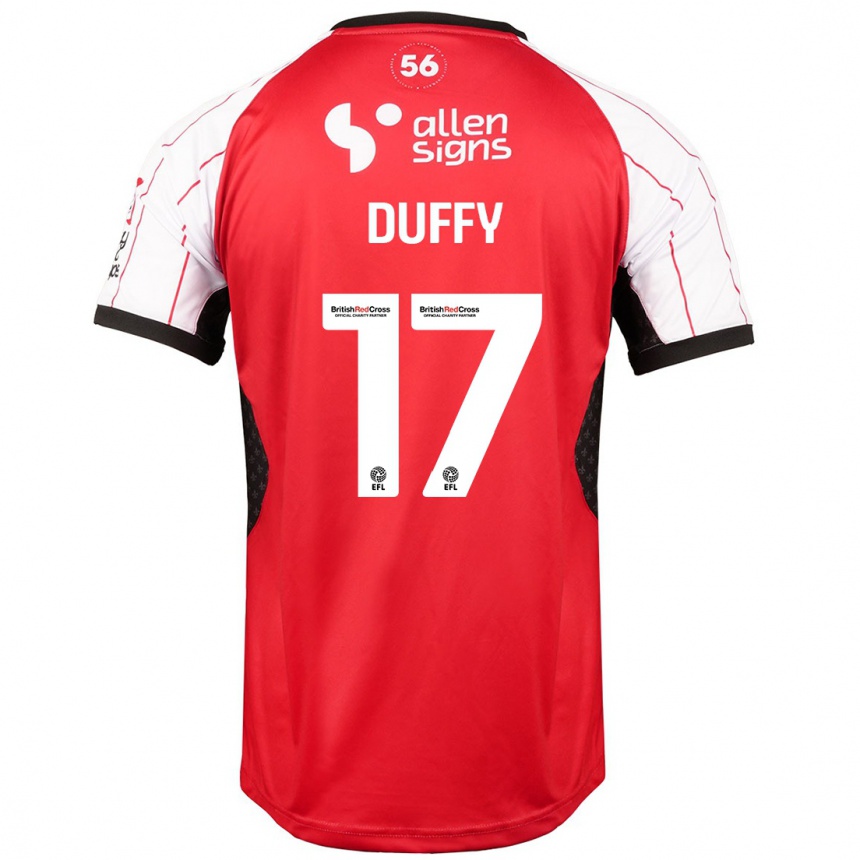 Niño Fútbol Camiseta Dylan Duffy #17 Blanco 1ª Equipación 2024/25 Argentina