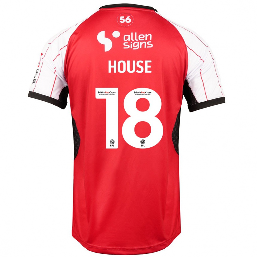 Niño Fútbol Camiseta Ben House #18 Blanco 1ª Equipación 2024/25 Argentina