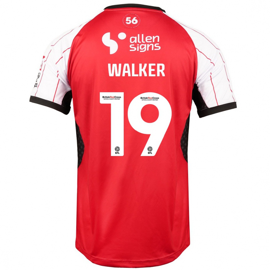 Niño Fútbol Camiseta Tyler Walker #19 Blanco 1ª Equipación 2024/25 Argentina