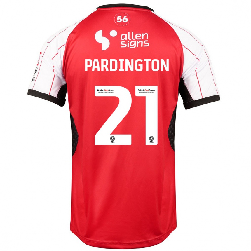 Niño Fútbol Camiseta Jamie Pardington #21 Blanco 1ª Equipación 2024/25 Argentina