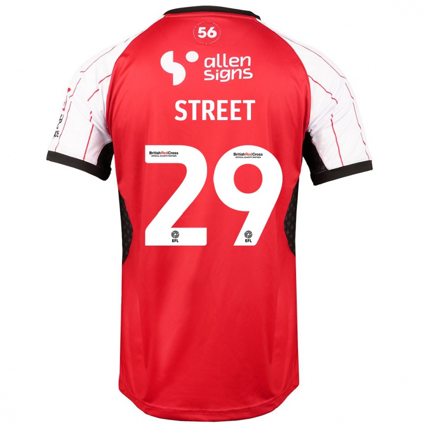 Niño Fútbol Camiseta Robert Street #29 Blanco 1ª Equipación 2024/25 Argentina