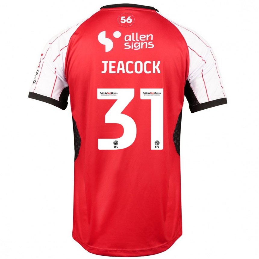 Niño Fútbol Camiseta Zach Jeacock #31 Blanco 1ª Equipación 2024/25 Argentina