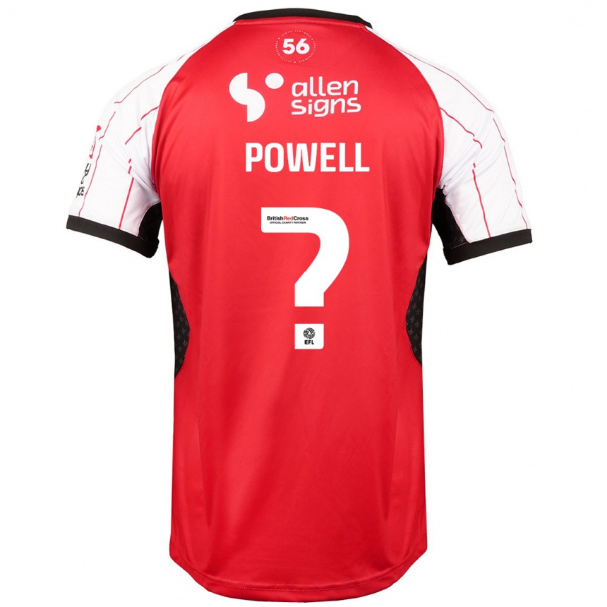 Niño Fútbol Camiseta Darryl Powell #0 Blanco 1ª Equipación 2024/25 Argentina