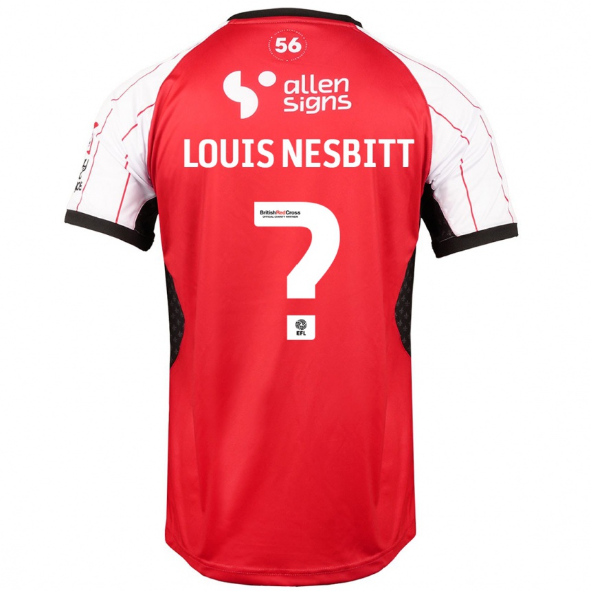 Niño Fútbol Camiseta Louis Nesbitt #0 Blanco 1ª Equipación 2024/25 Argentina