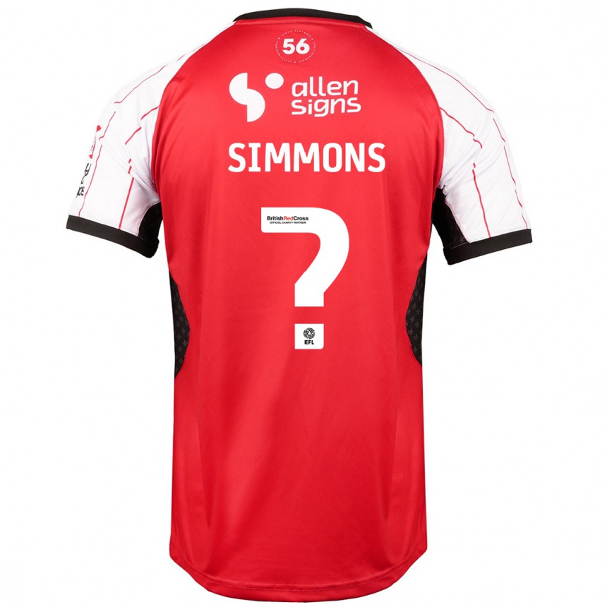 Niño Fútbol Camiseta Noah Simmons #0 Blanco 1ª Equipación 2024/25 Argentina