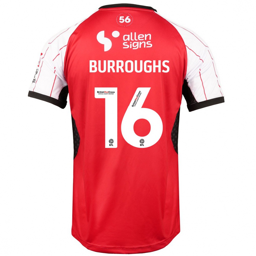 Niño Fútbol Camiseta Jack Burroughs #16 Blanco 1ª Equipación 2024/25 Argentina