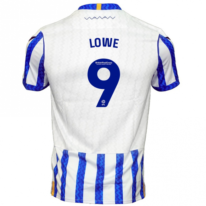 Niño Fútbol Camiseta Jamal Lowe #9 Azul Blanco 1ª Equipación 2024/25 Argentina