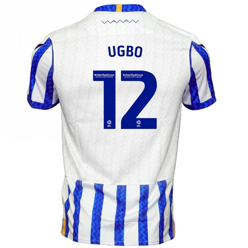 Niño Fútbol Camiseta Iké Ugbo #12 Azul Blanco 1ª Equipación 2024/25 Argentina