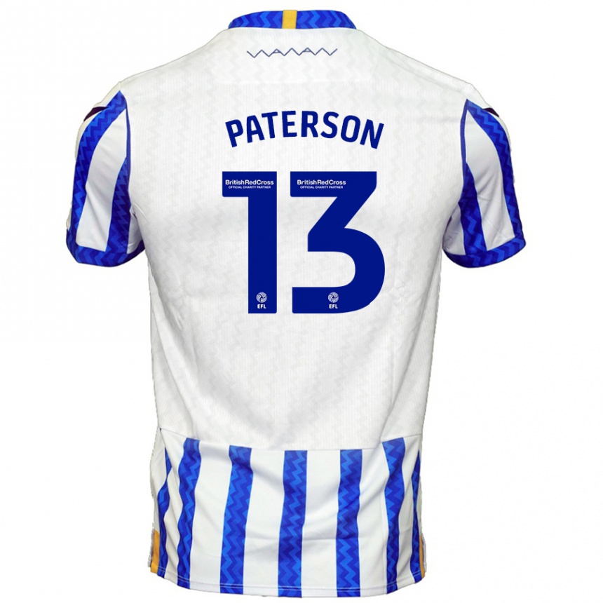 Niño Fútbol Camiseta Callum Paterson #13 Azul Blanco 1ª Equipación 2024/25 Argentina