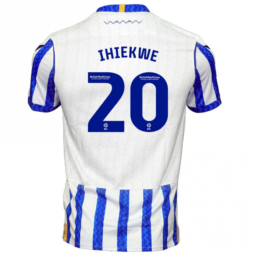 Niño Fútbol Camiseta Michael Ihiekwe #20 Azul Blanco 1ª Equipación 2024/25 Argentina