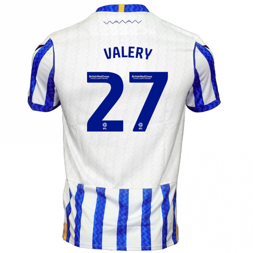 Niño Fútbol Camiseta Yan Valery #27 Azul Blanco 1ª Equipación 2024/25 Argentina