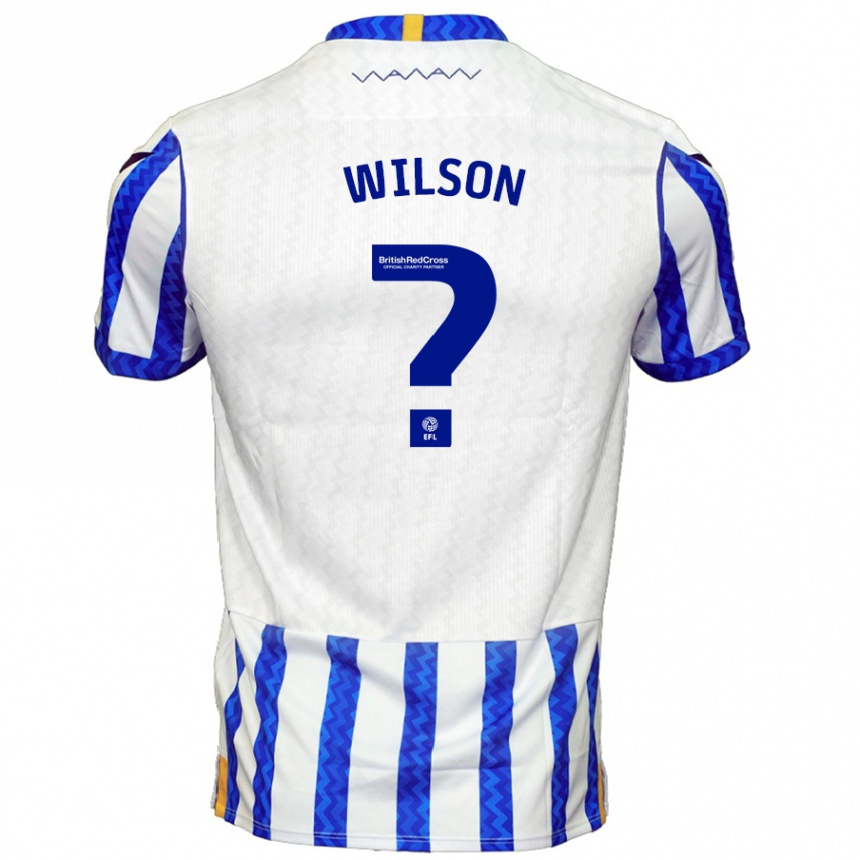 Niño Fútbol Camiseta Ryan Wilson #0 Azul Blanco 1ª Equipación 2024/25 Argentina