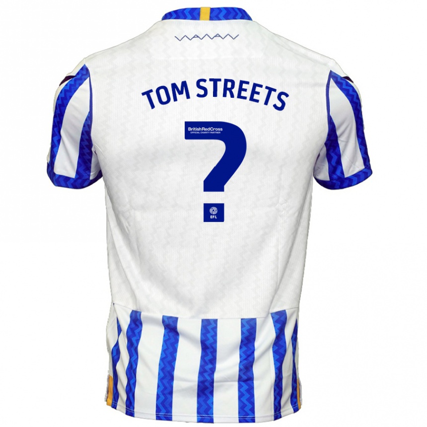 Niño Fútbol Camiseta Tom Streets #0 Azul Blanco 1ª Equipación 2024/25 Argentina