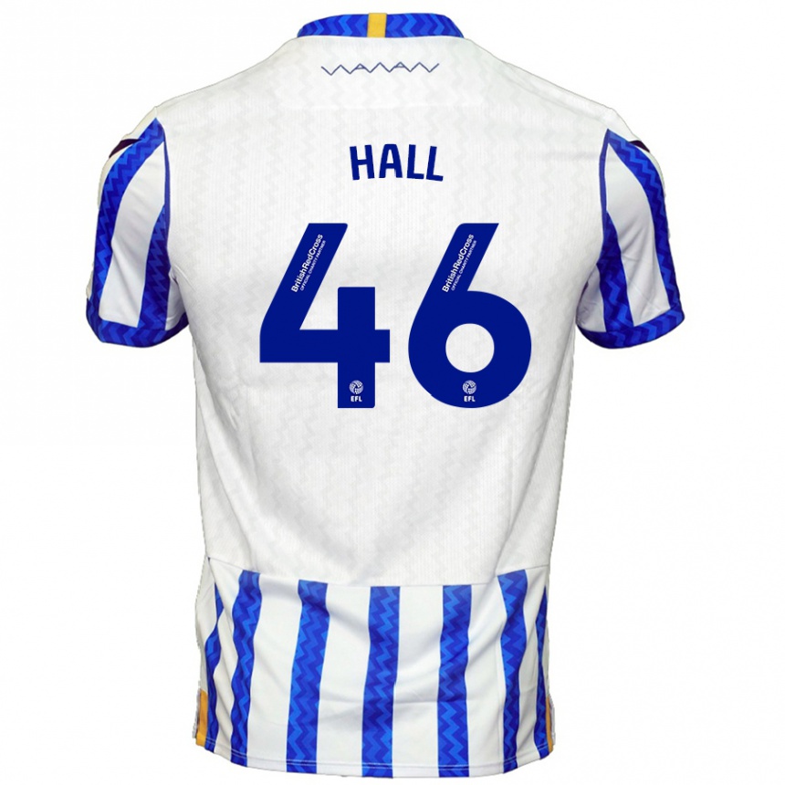 Niño Fútbol Camiseta Jack Hall #46 Azul Blanco 1ª Equipación 2024/25 Argentina