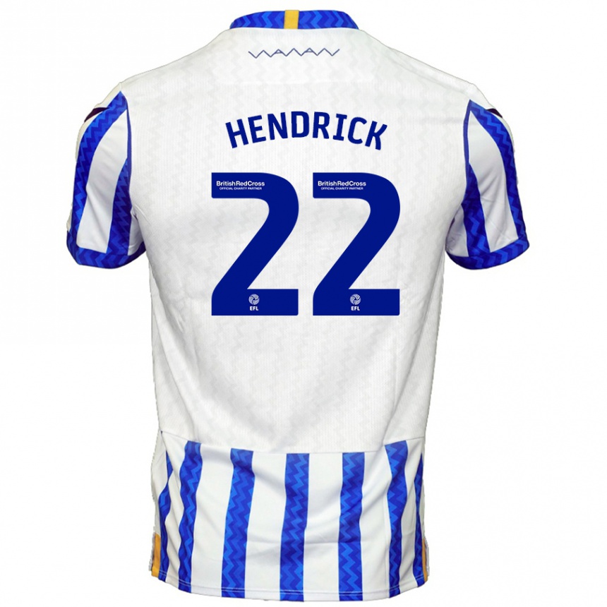 Niño Fútbol Camiseta Jeff Hendrick #22 Azul Blanco 1ª Equipación 2024/25 Argentina