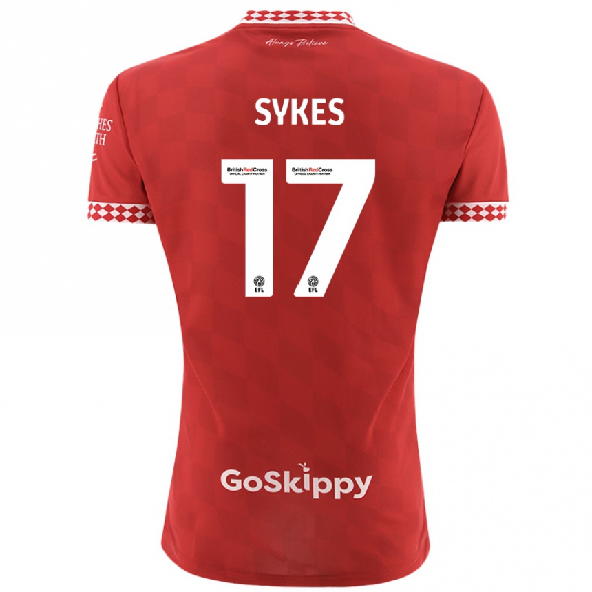 Niño Fútbol Camiseta Mark Sykes #17 Rojo 1ª Equipación 2024/25 Argentina