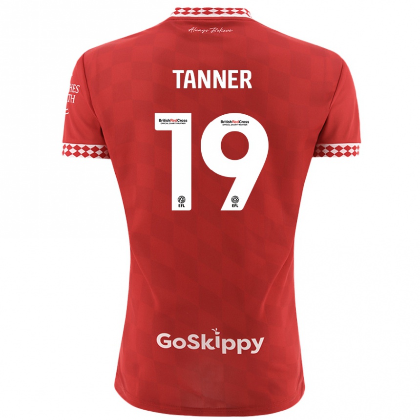 Niño Fútbol Camiseta George Tanner #19 Rojo 1ª Equipación 2024/25 Argentina