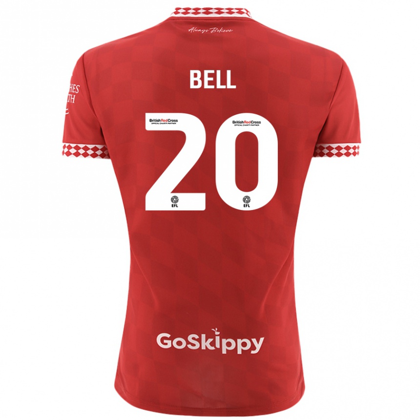 Niño Fútbol Camiseta Sam Bell #20 Rojo 1ª Equipación 2024/25 Argentina