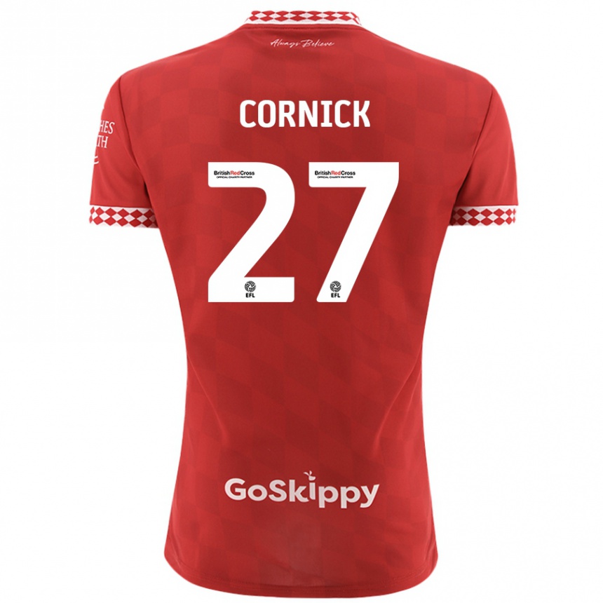 Niño Fútbol Camiseta Harry Cornick #27 Rojo 1ª Equipación 2024/25 Argentina