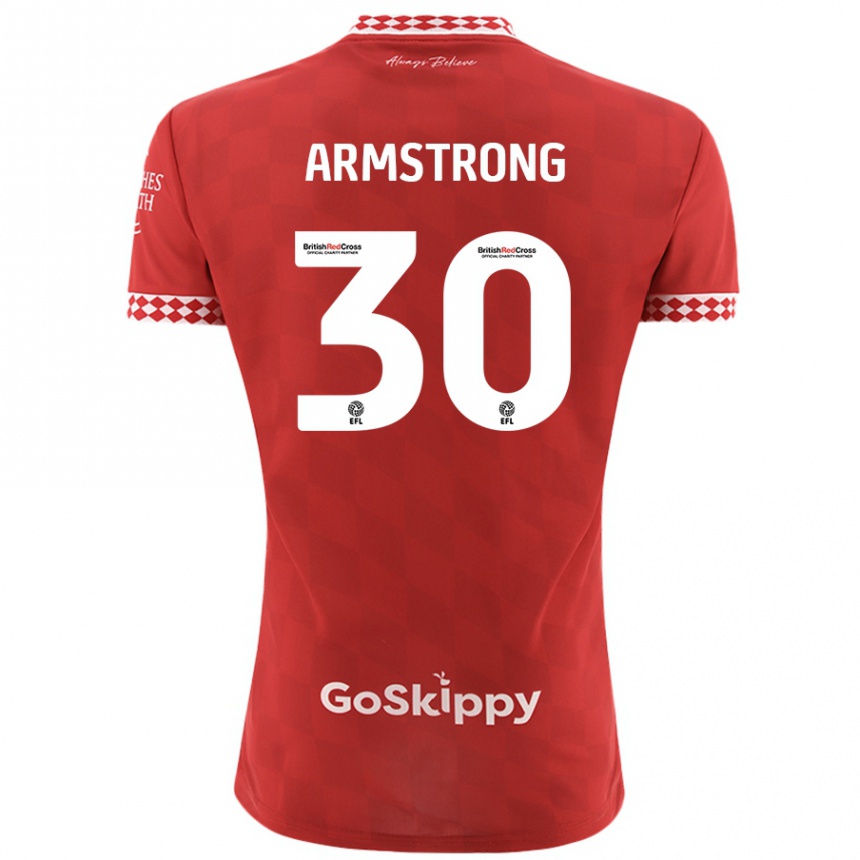 Niño Fútbol Camiseta Sinclair Armstrong #30 Rojo 1ª Equipación 2024/25 Argentina