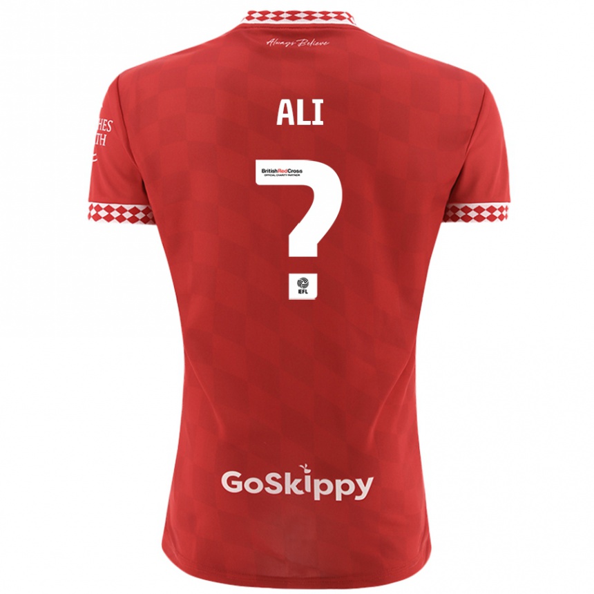 Niño Fútbol Camiseta Zack Ali #0 Rojo 1ª Equipación 2024/25 Argentina