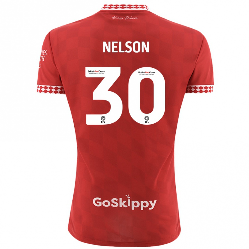 Niño Fútbol Camiseta Raekwon Nelson #30 Rojo 1ª Equipación 2024/25 Argentina