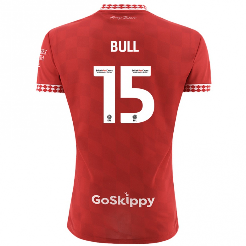 Niño Fútbol Camiseta Jasmine Bull #15 Rojo 1ª Equipación 2024/25 Argentina