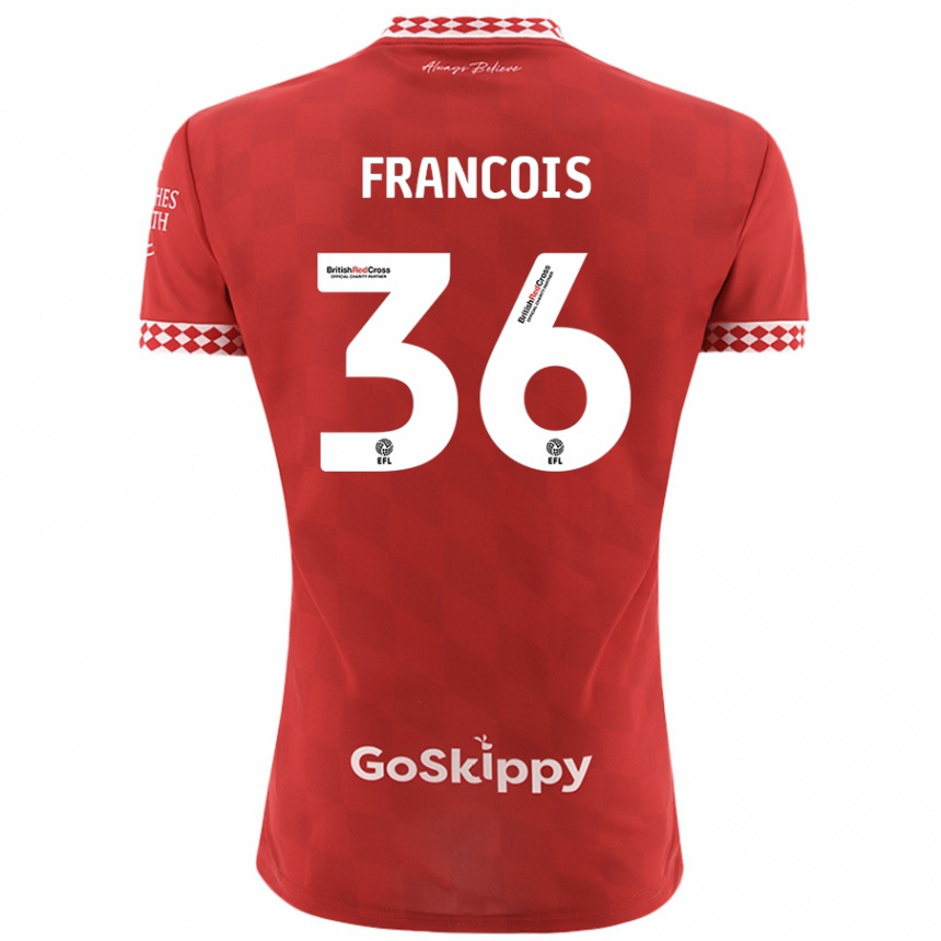 Niño Fútbol Camiseta Marlee Francois #36 Rojo 1ª Equipación 2024/25 Argentina