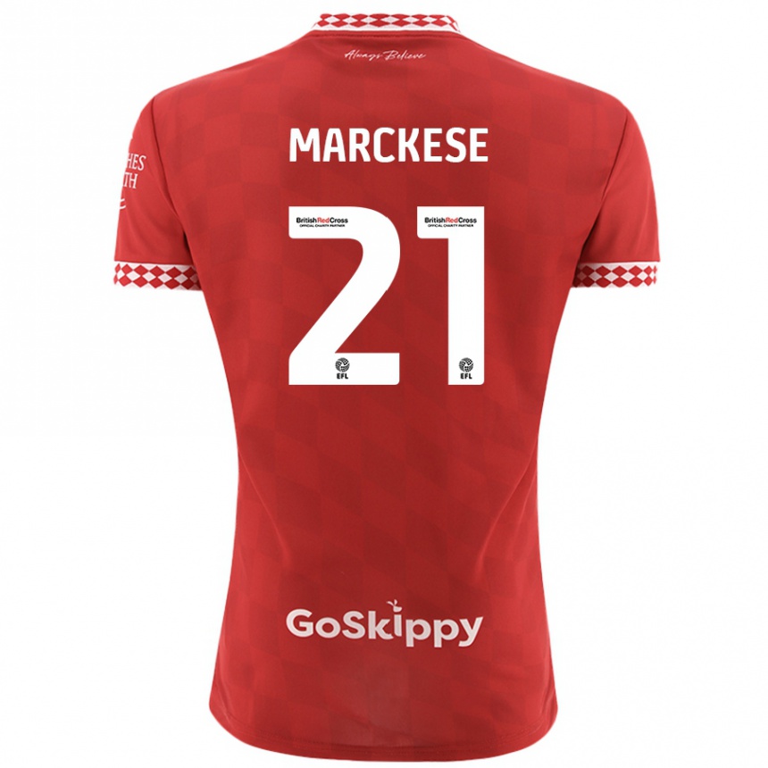 Niño Fútbol Camiseta Kaylan Marckese #21 Rojo 1ª Equipación 2024/25 Argentina