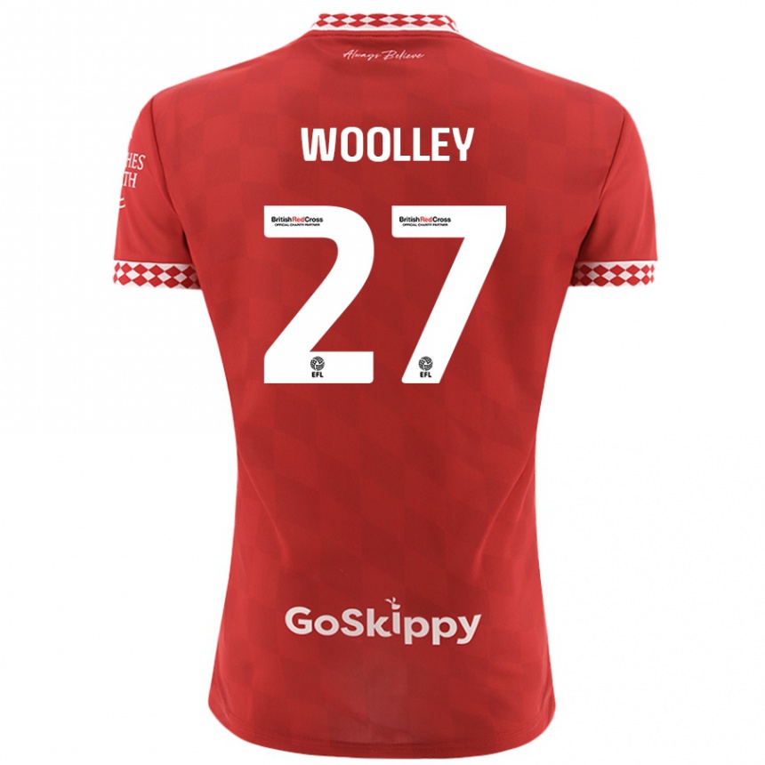 Niño Fútbol Camiseta Jesse Woolley #27 Rojo 1ª Equipación 2024/25 Argentina