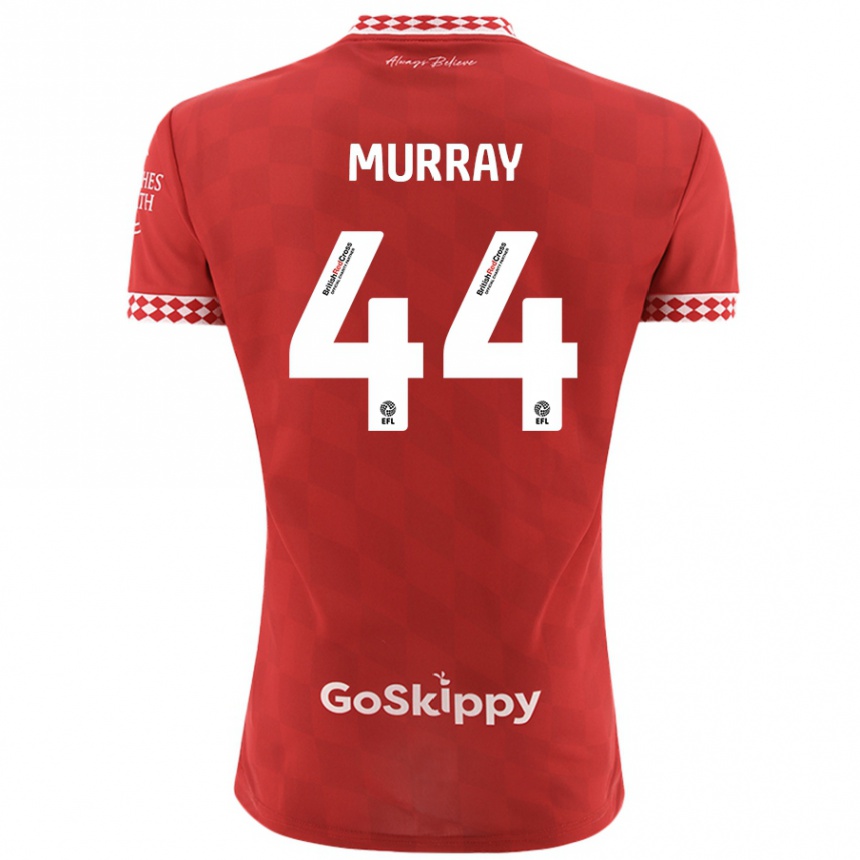 Niño Fútbol Camiseta Satara Murray #44 Rojo 1ª Equipación 2024/25 Argentina