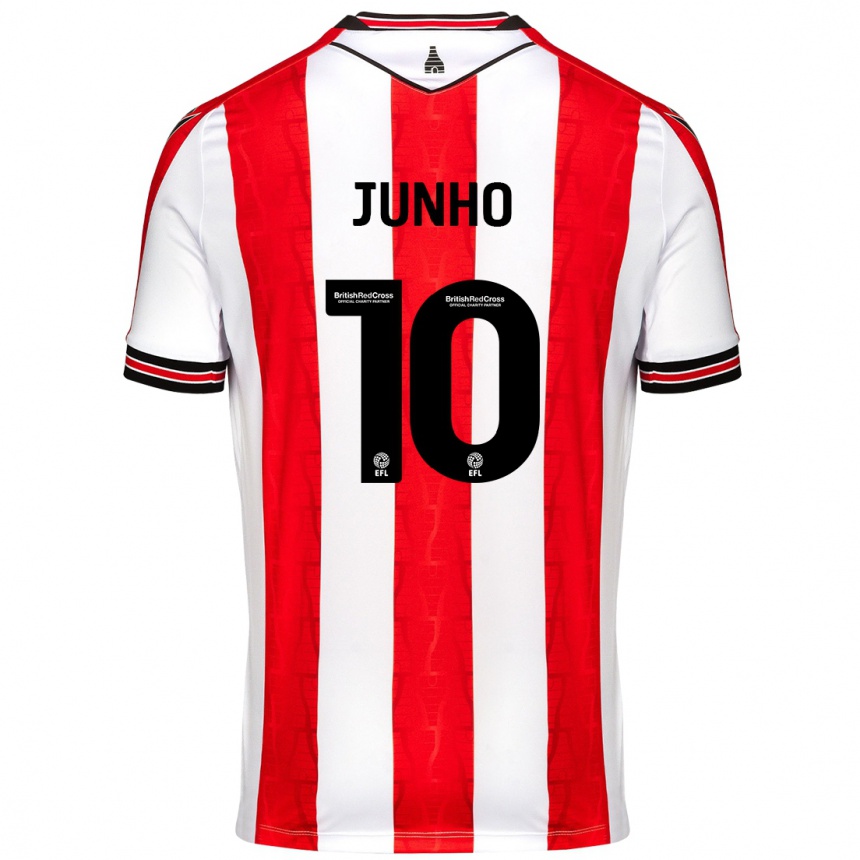 Niño Fútbol Camiseta Joon-Ho Bae #10 Rojo Blanco 1ª Equipación 2024/25 Argentina