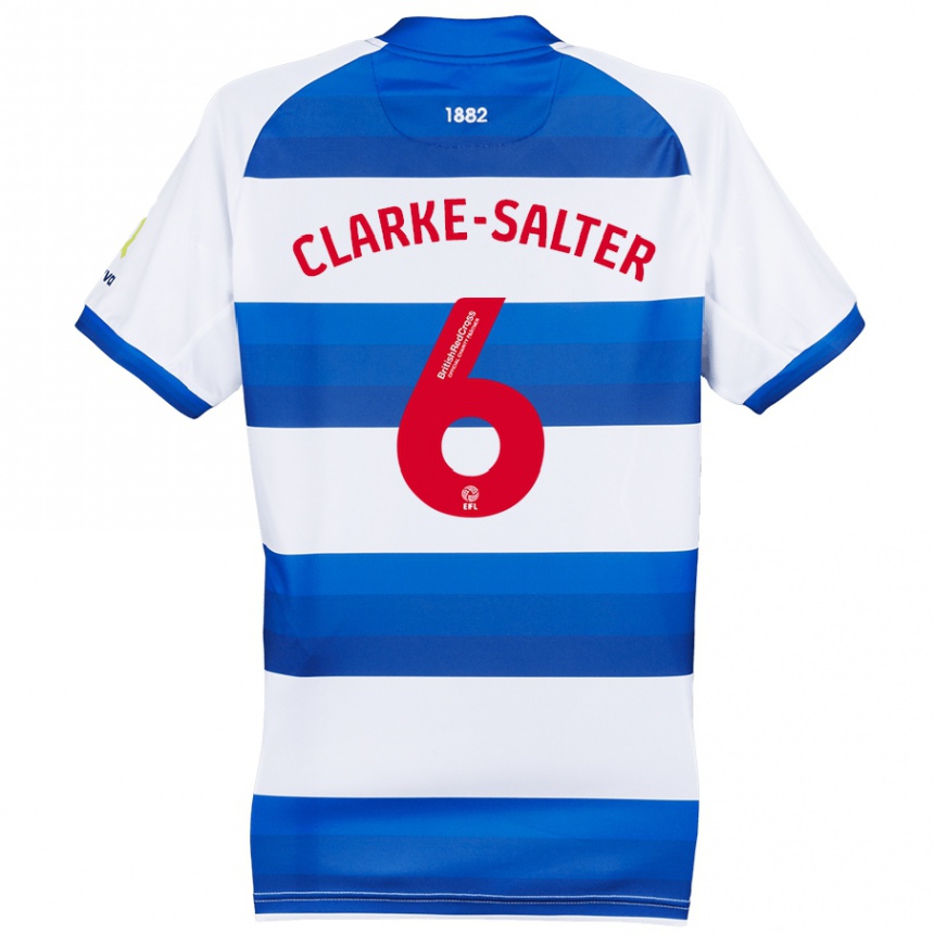 Niño Fútbol Camiseta Jake Clarke-Salter #6 Blanco Azul 1ª Equipación 2024/25 Argentina