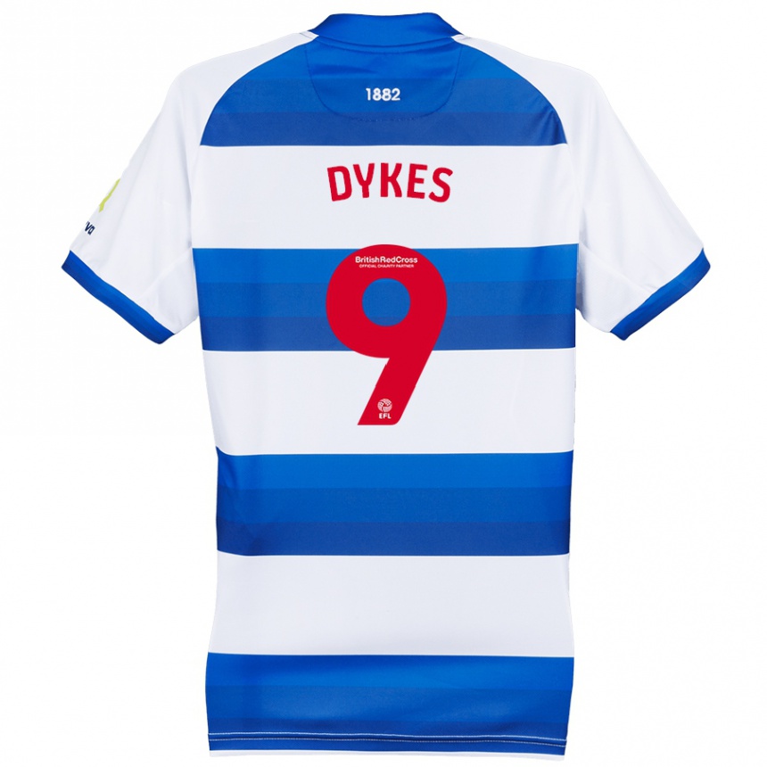 Niño Fútbol Camiseta Lyndon Dykes #9 Blanco Azul 1ª Equipación 2024/25 Argentina