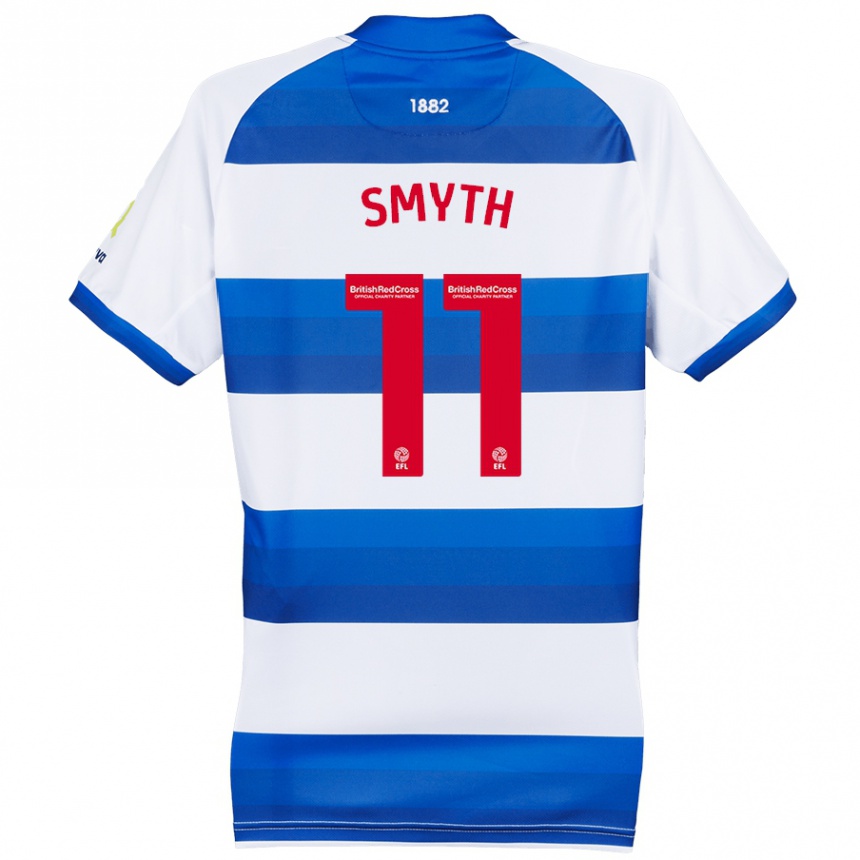 Niño Fútbol Camiseta Paul Smyth #11 Blanco Azul 1ª Equipación 2024/25 Argentina