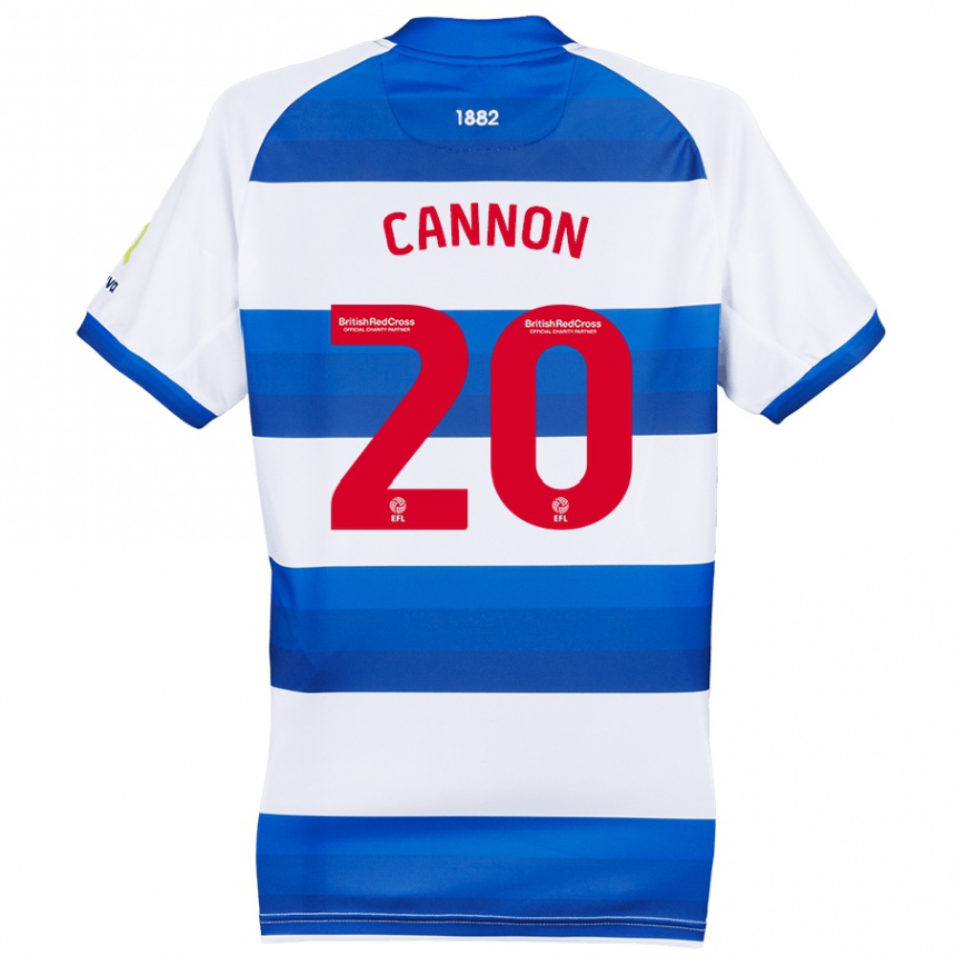 Niño Fútbol Camiseta Reggie Cannon #20 Blanco Azul 1ª Equipación 2024/25 Argentina