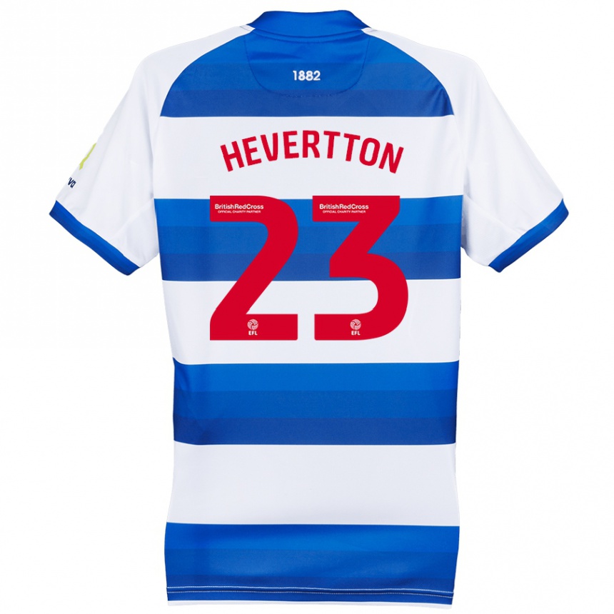 Niño Fútbol Camiseta Hevertton #23 Blanco Azul 1ª Equipación 2024/25 Argentina