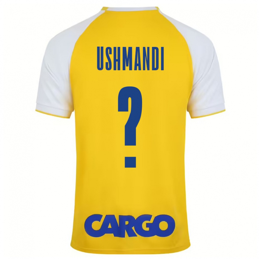 Niño Fútbol Camiseta Anar Ushmandi #0 Amarillo Blanco 1ª Equipación 2024/25 Argentina