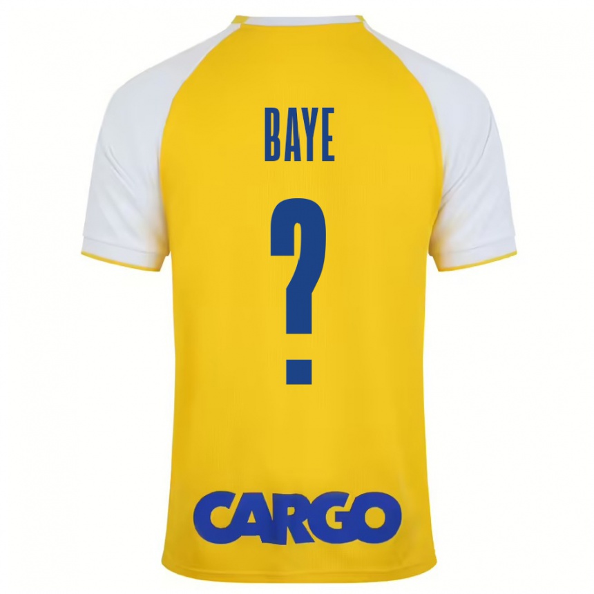 Niño Fútbol Camiseta Orel Baye #0 Amarillo Blanco 1ª Equipación 2024/25 Argentina