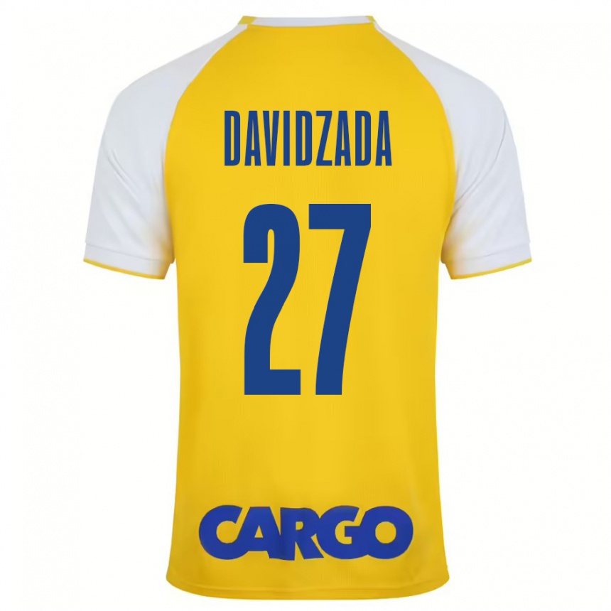 Niño Fútbol Camiseta Ofir Davidzada #27 Amarillo Blanco 1ª Equipación 2024/25 Argentina