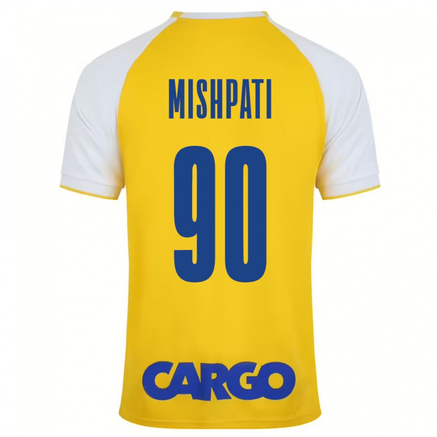 Niño Fútbol Camiseta Roi Mishpati #90 Amarillo Blanco 1ª Equipación 2024/25 Argentina