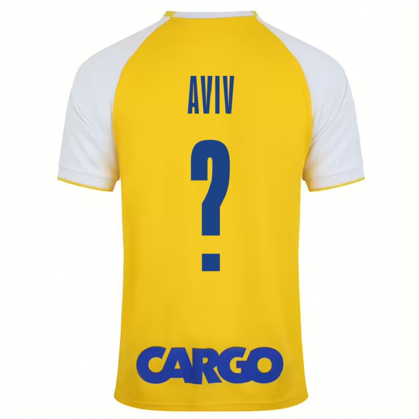 Niño Fútbol Camiseta Yoyo Aviv #0 Amarillo Blanco 1ª Equipación 2024/25 Argentina